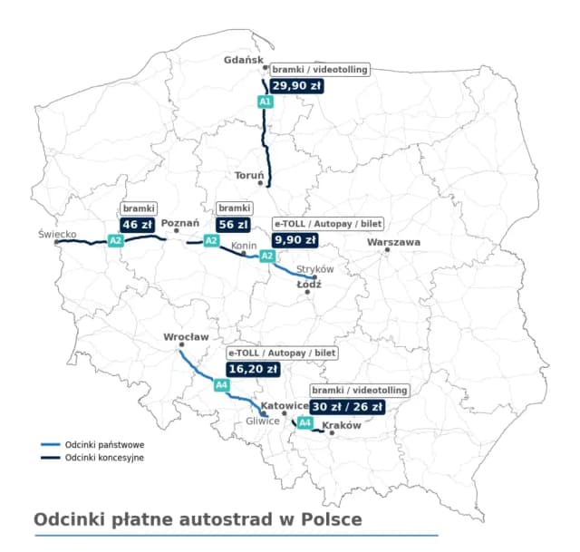 E-TOLL na jakich autostradach w Polsce? Zasady, opłaty i zwolnienia E-TOLL na jakich autostradach w Polsce? Zasady, opłaty i zwolnienia